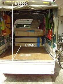 ほろ車荷台寸法